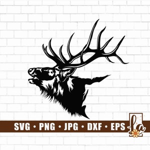 Vector ELK DEER Svg | svg deer | animal svg | Elk Deer svg | Elk Deer png | Deer Hunter svg | Hunting Dad svg, Elk Deer Cutfile, Png Dxf Eps