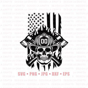 Crâne de pompier Svg, Pompier américain Svg, Pompier svg, Dad Life svg, Pompier américain svg, 911 svg, Premier intervenant svg, Clipart Png Dxf Eps