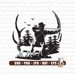 Deer hunting Svg | Deer Hunter Svg | Outdoor Hunting Svg | Hunting Svg | Hunting Shirt Svg | Deer Svg Files for Cricut | Digital Png Dxf Eps