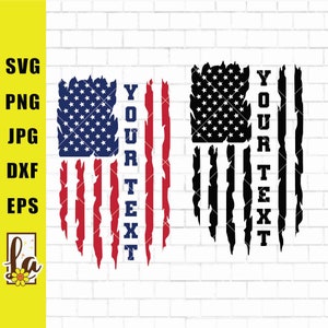 Personalized Distressed US flag svg, American flag svg, fourth of july svg, 4th of july svg, USA flag svg, Printable, Cricut & Silhouette