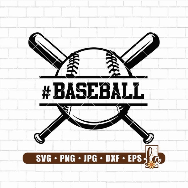 Baseball Svg | Baseball Team Svg | Softball Svg | Split Baseball Svg | Softball Team | Team Shirt | Sports Svg | Glowforge | Png Dxf Jpg Eps