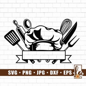 Chef Tools svg | Cooking Tools svg | Chef Logo svg | Restaurant Monogram | Cook svg | Chef Shirt svg | Chef Clipart | Cook png | Png Dxf Eps