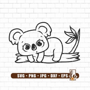 Koala svg | Koala cut file | Animal Face svg cut file | Cute Koala svg | Koala Face svg | Animal svg file | Australia svg file | Png Dxf Eps