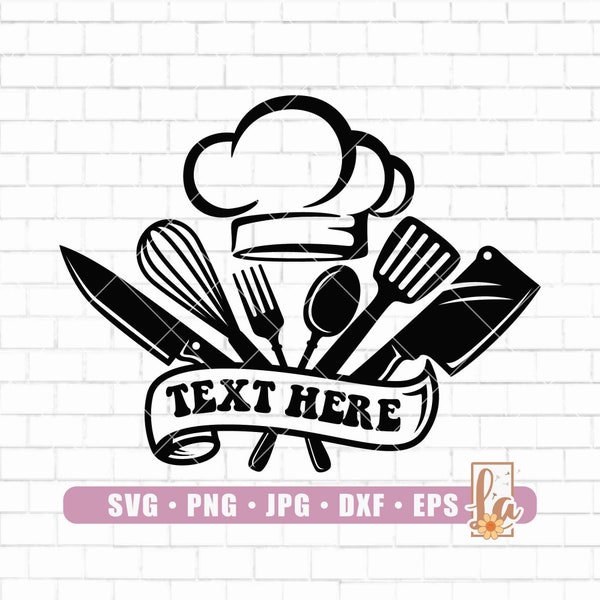 Chef SVG | Restaurant Svg | Cooking Svg | Chef Tools Svg | Chef Cut Files | Chef Png | Chef Shirt Svg | Cricut | Silhouette | Png Dxf Eps