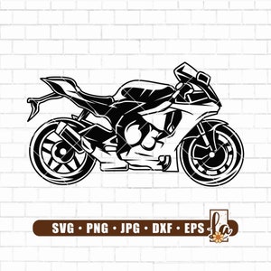 Motorcycle SVG | Motor Bike Svg | Motorcycle Clipart | Motorcycle Files for Cricut | Biker Stencil | Motorcycle Tshirt | Digital Png Dxf Eps