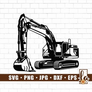 Bagger svg | Schwere Ausrüstung svg | Construction Logo svg | Bagger Clipart | Bagger Schnittdatei | Bagger png | Png Dxf Jpg Eps