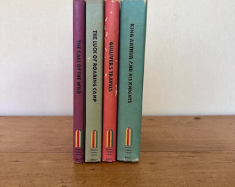 Vintage Set of 4 1970’s Children’s Classic Library Books