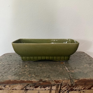 Vintage McCoy Large Green MCM Planter
