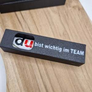 Duplo Geschenkbox =  du bist wichtig im Team = Schokoriegel Schachtel