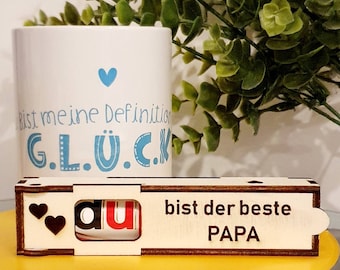 Duplo Geschenkbox = beste Papa = Schokoriegel Schachtel