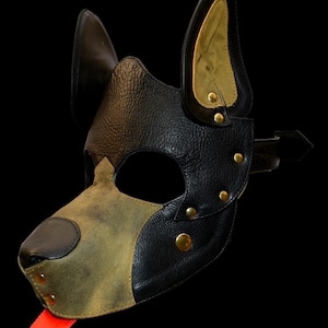 Puppy leather hood