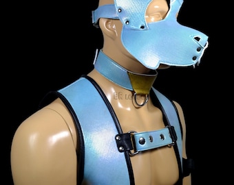 Neoprene  Chest Harness & Puppy Hood  Adjustable Body Strap