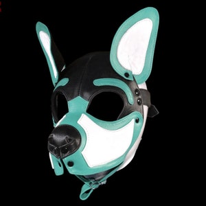 Genuine Leather Handmade Dog Pup  Mask Puppy Play Cosplay Pup Role Play