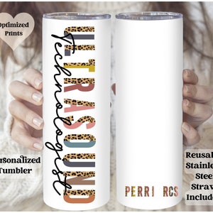 Customizable Ultrasound Tech Gift, Personalized Cardiac Sonographer Tumbler, Graduation Gift, Congratulations Gift, Ultrasound Tech Tumbler