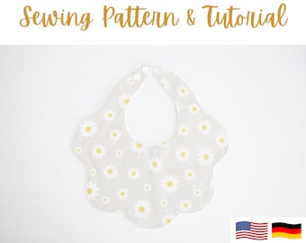 Scallop Baby Bib Sewing Pattern | Beginner Friendly (PDF Pattern)