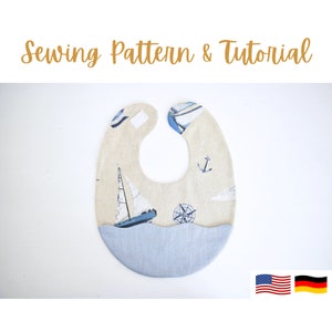 Baby Bib Sewing Pattern for Babies | pdf sewing pattern and tutorial | A4 & US letter | Beginner Friendly Gift Idea