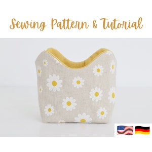 Fabric Basket Sewing Pattern for Babies | pdf sewing pattern and tutorial | A4 & US letter | Beginner Friendly Gift Idea