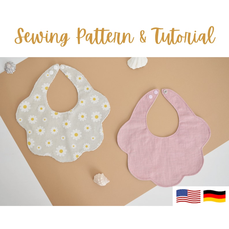 Scallop Bib Sewing Pattern for Babies Pdf Sewing Pattern and - Etsy ...