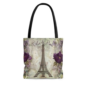 Paris Art AOP Tote Bag France Tote Bag Tote Bag. Eiffelturm. Kunstbeutel. Arty Tragetasche. Handgezeichneter Eiffelturm. Reisetasche. Frankreich Motivtasche