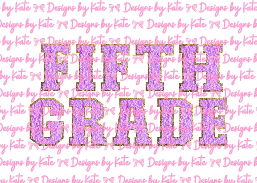 Grade 5 Creative Lettering And Pattern Making Faux Chenille Lettering 5th Grade Design Bundle - Etsy