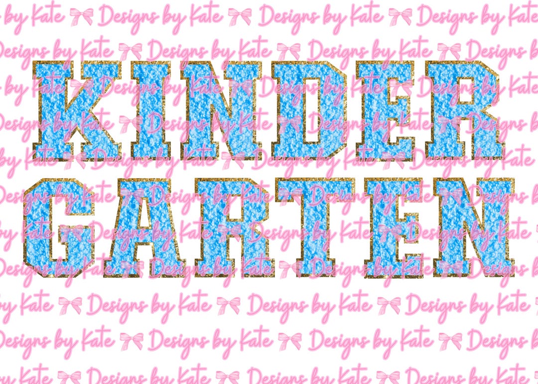 Chienelle Lettering Faux Chenille Lettering Kindergarten Design Bundle - Etsy