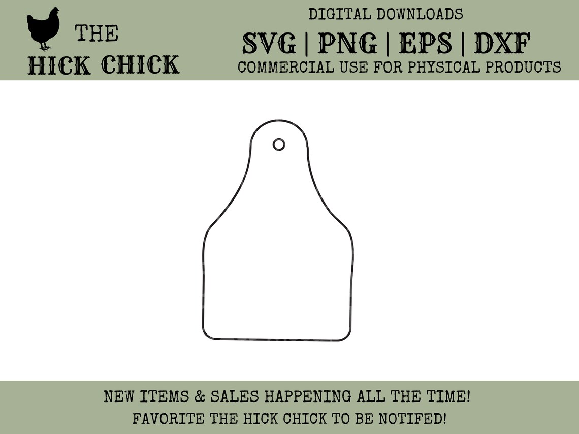 Cow Tag Svg-cow Tag Key Chain-cow Tag Png-svg-png-digital - Etsy