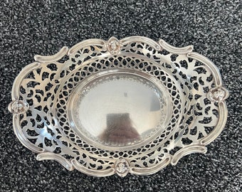 Silver-plated Antique chocolate dish