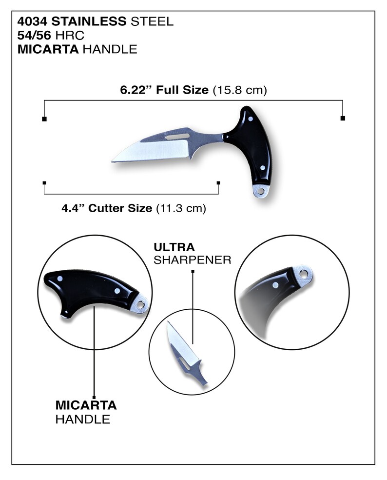 Personalized Push Dagger Knife With Mica Handle Custom Gift - Etsy