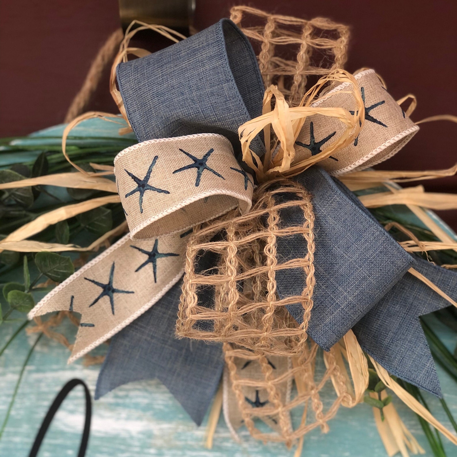 Welcome Coastal Beach Door Hanger | Personalized Beach Front Door Decor ...