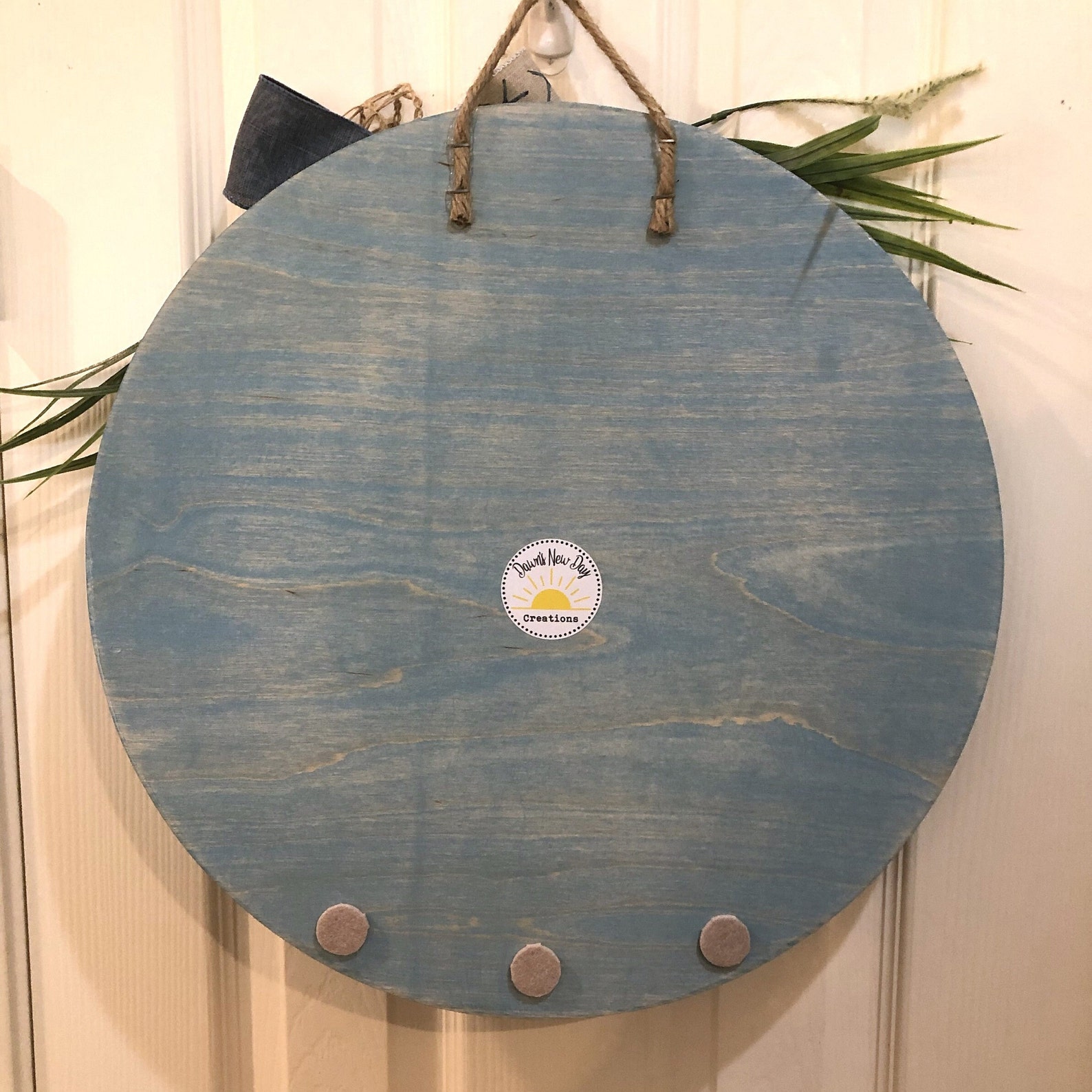 Welcome Coastal Beach Door Hanger Personalized Beach Front Door Decor ...