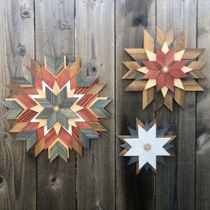 Mosaic Barn Quilt Wall Art- Rustic Wooden Wall Art- Farmhouse Wall Art