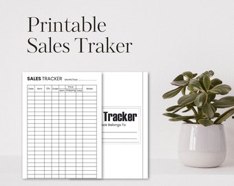 Sales Traker | Sales Traker Kit | Printable | Instant Downloads