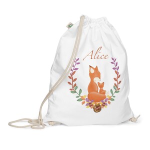 Sac de renards mignons avec nom