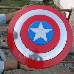 キャプテン・アメリカのシールド ファルコン＆ウィンター・ソルジャー シールド メタル 1:1、MCU 映画小道具スタイル スチール 壁飾り シールド ハロウィン クリスマス用