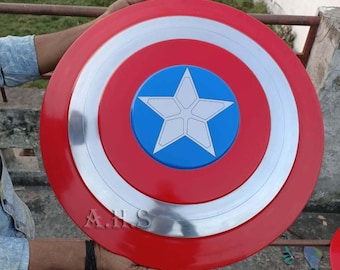 Captain America Shield: 22-inch Metal Prop Replica, MCU Wall Decor