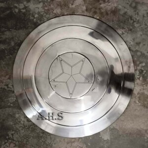 Kapitan Ameryka Marvel Legends 75. rocznica Avengers Shield Alloy Metal Shield na prezent na Święto Dziękczynienia - prezent na Halloween - Boże Narodzenie