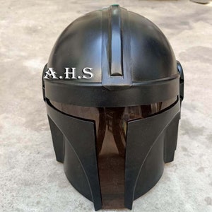 Mandalorian Steel Helmet Medieval Helmet Star Wars For LARP/Costumes / Role Play Mandalorian Cosplay Prop Movie Helmet Gift item