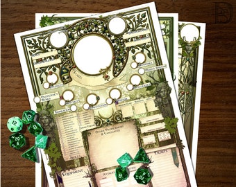 Deep Woods - Digital Character Sheets D&D 5e
