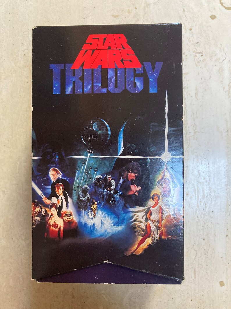 Vintage Star Wars VHS Trilogy 1990 VCR Box Set CBS Tapes Etsy