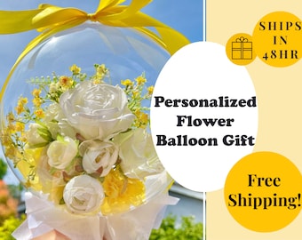 Congratulations & Celebrations: Customized Flower Balloons for Anniversaries, Graduations, and More!