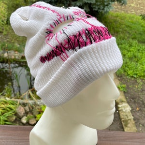 masque de ski cagoule, chapeau de bonnet, masque de ski personnalisé, meilleur cadeau, cagoule avec cornes, masque effrayant, chapeau de bonnet au crochet, masque de festival d'été image 2