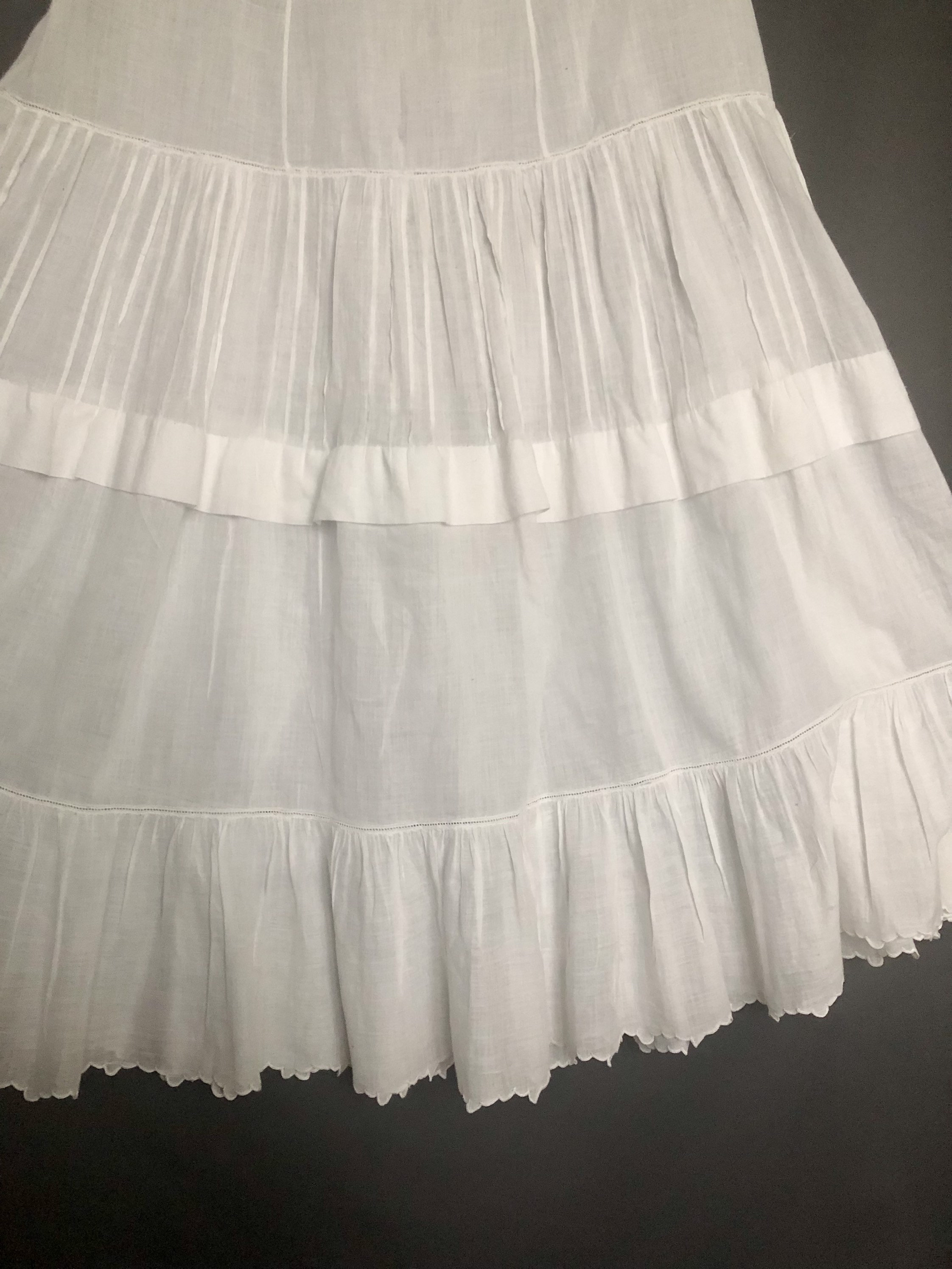 Antique Lace Chemise From the 1800s With Broderie Anglaise Etsy