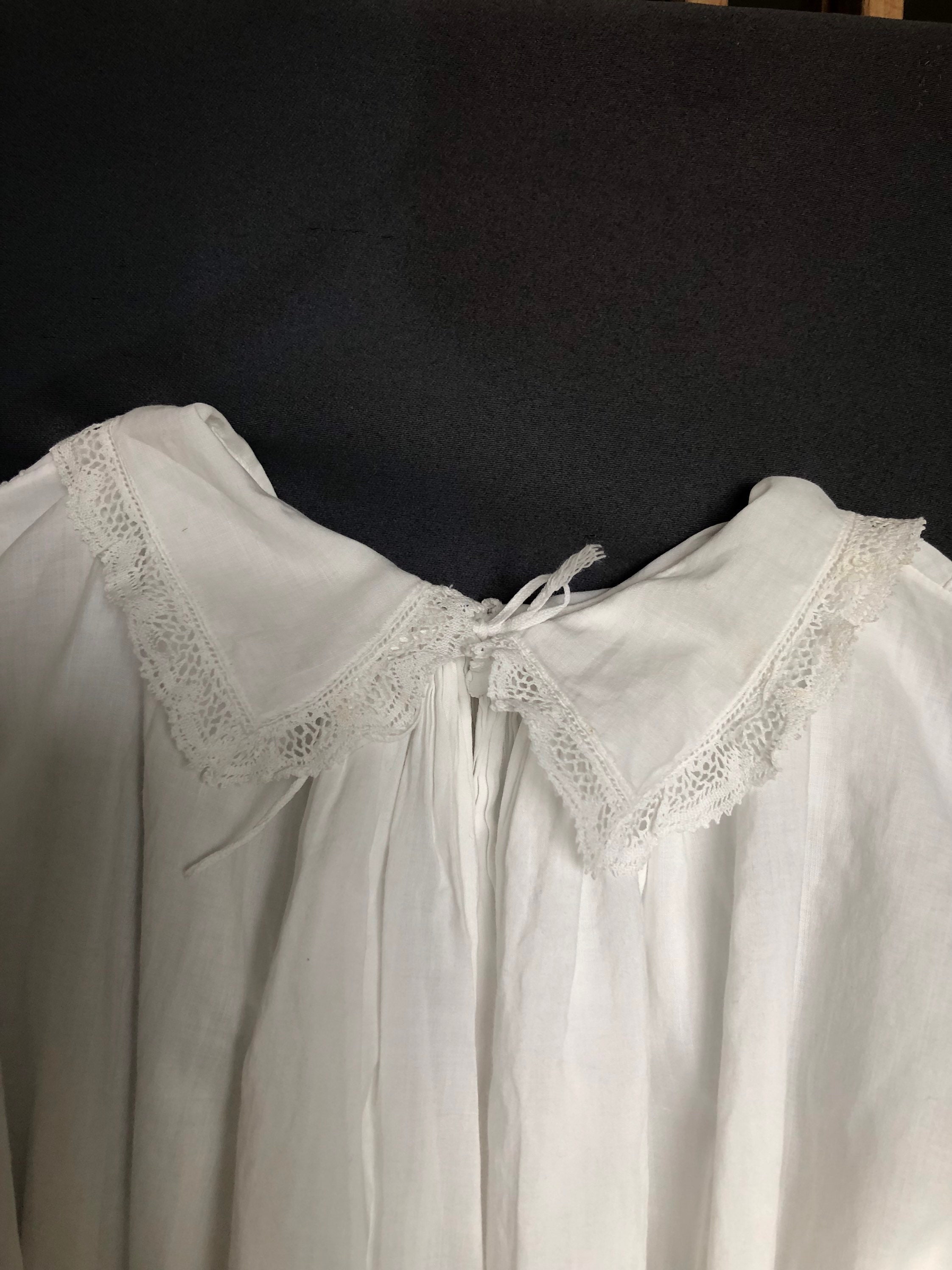 Antique Lace Christening Robe, Baptism Gown, Infant 0-3 Months, Late ...