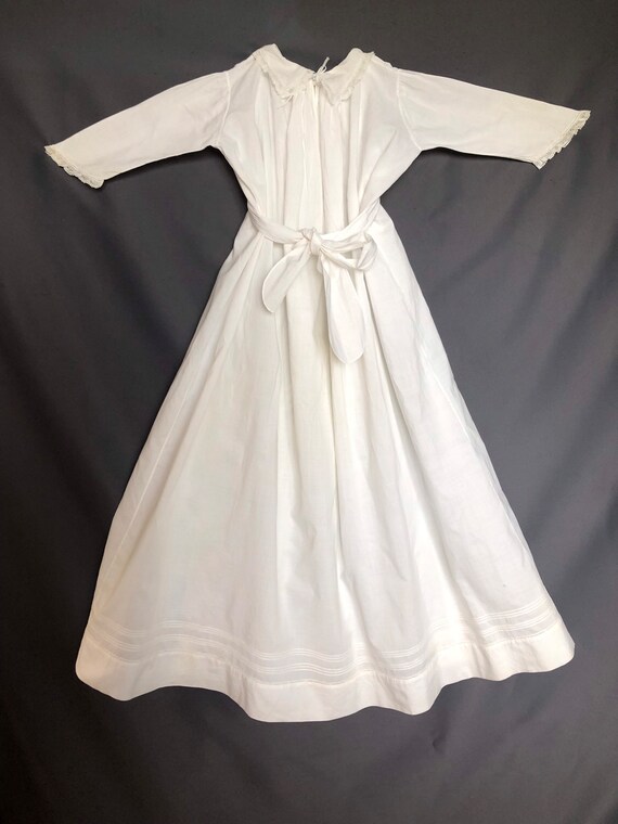 Antique lace christening robe, baptism gown, infant 0… Gem