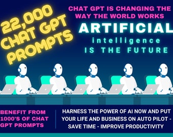 ChatGPT Prompts pack, ChatGPT Prompts Ready To Use, ChatGPT Prompts, AI Prompts, OpenAI Prompts, chatgpt book, ChatGPT Ideas, Openai GPT4