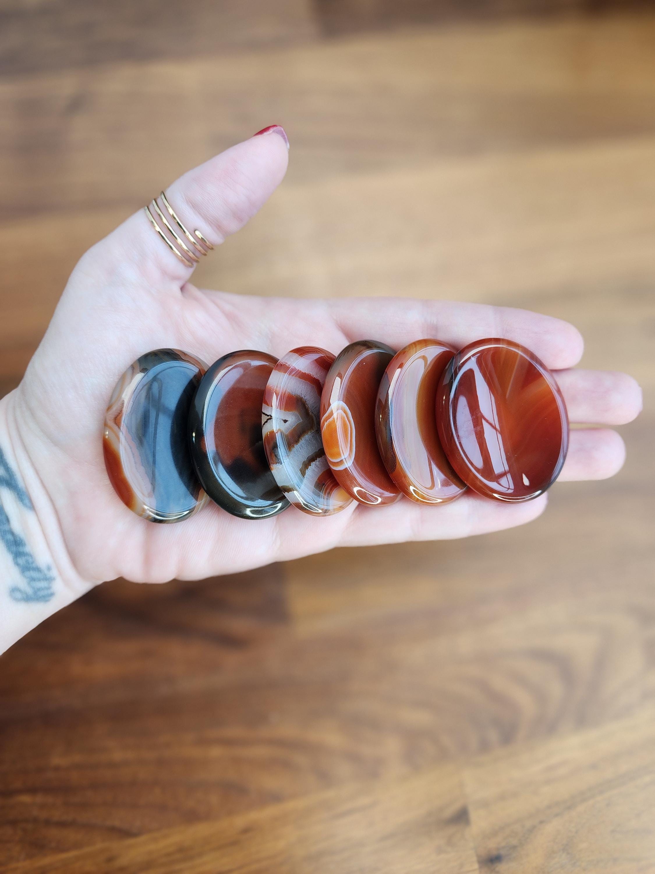 Red Banded Stone - Etsy