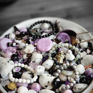 Halloween Crystal Confetti Scoops, Witchy Mystery Mix | Summerween Purple, Spooky Black, Ghostly White, Zombie Green Gifts