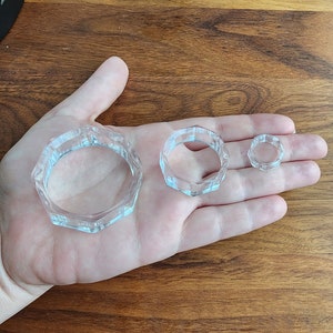Acrylic Sphere Stands |  Display Holders for Crystal Spheres | Diamond Shaped Base | Baseball Stand | Statement Piece Displays
