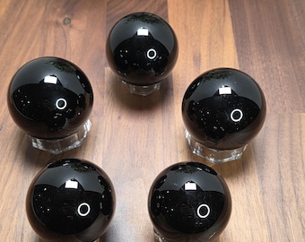 Black Obsidian Sphere Intuitively Chosen