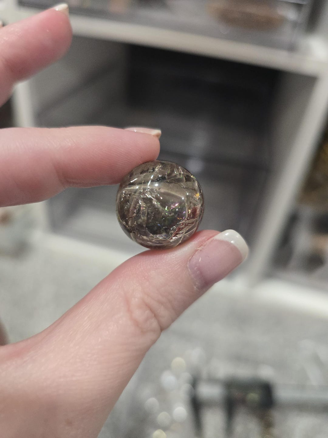 Mini Q Quartz Smokey Quartz Mini Sphere | Around 20MM | Intuitively Chosen - Etsy